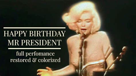 youtube happy birthday marilyn monroe|happy birthday mr president images.